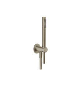 Gessi Ventaglio Słuchawka prysznicowa z uchwytem ściennym i przyłączem Finox Brushed Nickel 63329.149