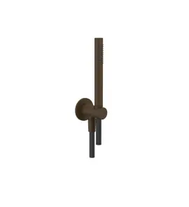 Gessi Ventaglio Słuchawka prysznicowa z uchwytem ściennym i przyłączem Dark Bronze 63329.845