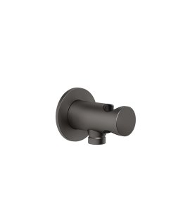 Gessi Ventaglio Uchwyt słuchawkowy z przyłączem wody Black Metal Brushed PVD 63461.707