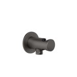 Gessi Ventaglio Uchwyt słuchawkowy z przyłączem wody Black Metal Brushed PVD 63461.707