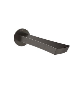 Gessi Ventaglio Wylewka wannowa podtynkowa 201 mm - element zewnętrzny Black Metal Brushed PVD 72103.707