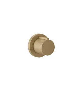 Gessi Ventaglio Zawór odcinający termostatyczny podtynkowy - element zewnętrzny Warm Bronze Brushed PVD 43268.726