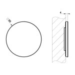 Gessi Ventaglio Zewnętrzna część pokrywy układu zaworu zwrotnego Copper Brushed PVD 54058.708