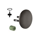 Gessi Ventaglio Zewnętrzna część pokrywy układu zaworu zwrotnego Black Metal Brushed PVD 54058.707