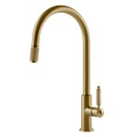 Gessi Venti20 Bateria kuchenna obrotowa z wyciąganą wylewką brushed gold 60622.716