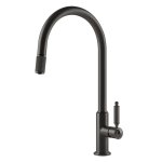   Gessi Venti20 Bateria kuchenna obrotowa z wyciąganą wylewką black metal brushed pvd 60622.707 W MAGAZYNIE!!