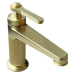 Gessi Venti20 Bateria umywalkowa bez korka brushed brass PVD 65002.727