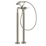 Gessi Venti20 Bateria wannowa wolnostojąca element zewnętrzny finox brushed nickel 65128.149