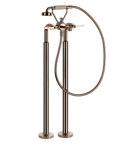 Gessi Venti20 Bateria wannowa wolnostojąca element zewnętrzny copper pvd 65128.030