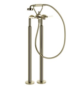Gessi Venti20 Bateria wannowa wolnostojąca element zewnętrzny brass pvd 65128.710