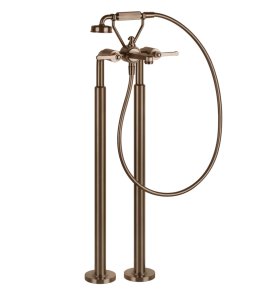 Gessi Venti20 Bateria wannowa wolnostojąca element zewnętrzny copper brushed pvd 65128.708