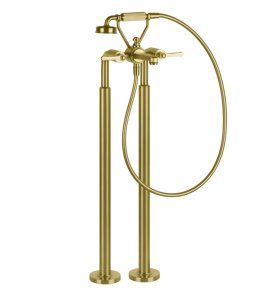 Gessi Venti20 Bateria wannowa wolnostojąca element zewnętrzny gold brushed pvd 65128.716