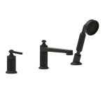 Gessi Venti20 Bateria wannowa 3-otworowa z przełącznikiem, wężem 1,5 m, słuchawką i wylewką aged bronze 65037.187