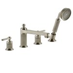 Gessi Venti20 Bateria wannowa 4-otworowa finox brushed nickel 65045.149