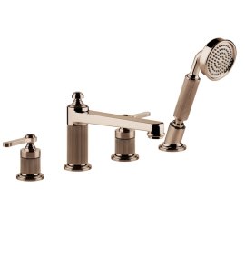 Gessi Venti20 Bateria wannowa 4-otworowa copper pvd 65045.030