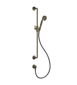Gessi Venti20 Drążek prysznicowy ze słuchawką,wężem 150 cm i przyłączem wody antique brass 65142.713
