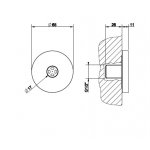 Gessi Dysza boczna chrom 32977.031