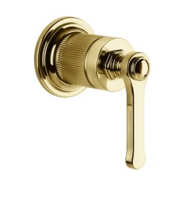 Gessi Venti20 Element sterujący baterii umywalkowej ścienny 1-kierunkowy część zewnętrzna gold pvd 65109.246