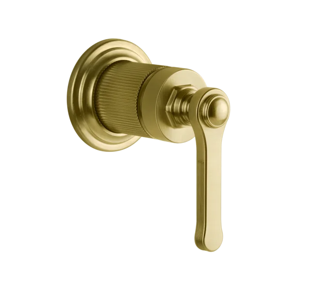 Gessi Venti20 Mieszacz ścienny z jednym wyjściem element zewnętrzny gold brushed pvd 65131.716