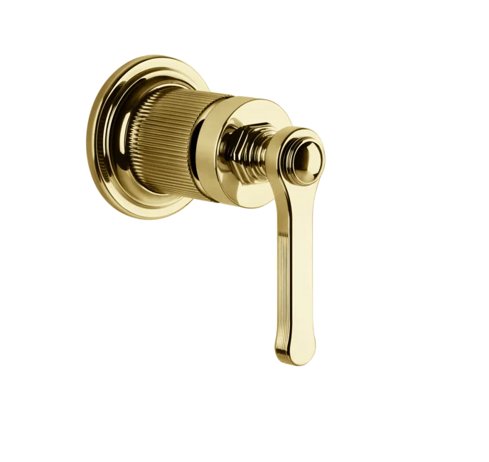 Gessi Venti20 Mieszacz ścienny z jednym wyjściem element zewnętrzny gold pvd 65131.246
