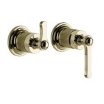 Gessi Venti20 Mieszacz ścienny 2-drożny element zewnętrzny brass pvd 65038.710