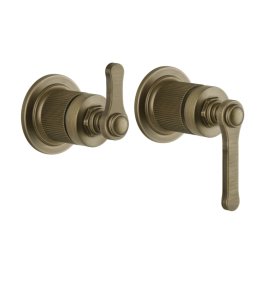 Gessi Venti20 Mieszacz ścienny 2-drożny element zewnętrzny antique brass 65038.713