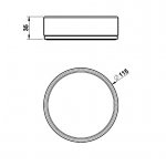 Gessi Venti20 Mydelniczka stojąca chrom/biały 58525.031