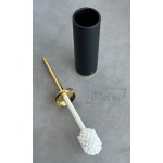 Gessi Venti20 Szczotka toaletowa stojąca czarny/gold PVD 58544.246