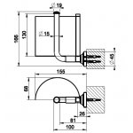 Gessi Venti20 Uchwyt na rolkę papieru z pokrywą ścienny chrom 65449.031