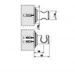 Gessi Venti20 Uchwyt prysznicowy chrom 65157.031