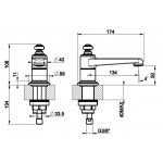 Gessi Venti20 Wylewka umywalkowa niska chrom 65021.031
