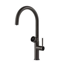 Gessi Vita Bateria zlewozmywakowa jednouchwytowa black metal brushed 60720.707/HOT-COLD