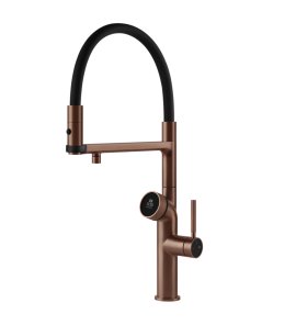 Gessi Vita Bateria zlewozmywakowa jednouchwytowa copper brushed 60722.708/HOT-COLD
