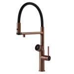 Gessi Vita Bateria zlewozmywakowa jednouchwytowa copper brushed 60722.708/HOT-COLD