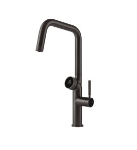 Gessi Vita Bateria zlewozmywakowa jednouchwytowa black metal brushed 60721.707/HOT-COLD