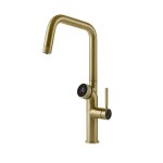 Gessi Vita Bateria zlewozmywakowa jednouchwytowa brass brushed 60721.727/HOT-COLD