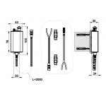 Gessi Zasilacz do bateri elektronicznych chrom 44681.031