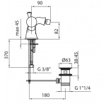Giulini Giovanni Odessa bateria bidetowa 3964