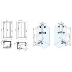 Glass Archimede Kabina wielofunkcyjna masażowo-parowa 90x70 cm prostokątna biała/chrom TQ000B1H5T00010