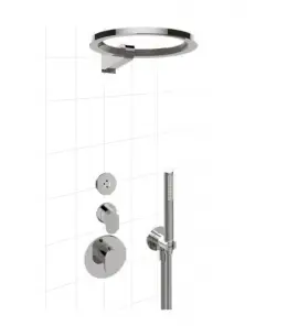 Graff Ametis Zestaw natryskowy z deszczownicą Ø 431 mm i zestawem prysznicowym Chrom AME01