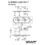 Graff Bali Bateria prysznicowa termostatyczna 2-uchwytowa podtynkowa - element zewnętrzny Chrom E-8086H-LM21E0-T