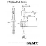 Graff Finezza Due Bateria bidetowa jednouchwytowa Chrom E-6863-LM47