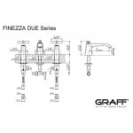 Graff Finezza Due Bateria umywalkowa 3-otworowa Chrom E-6811-C15B