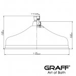 Graff Finezza Due Deszczownica Ø 254 mm Chrom E-8415