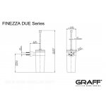 Graff Finezza Due Szczotka toaletowa ścienna Chrom E-9610