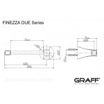 Graff Finezza Due Uchwyt na papier toaletowy ścienny Chrom E-9605