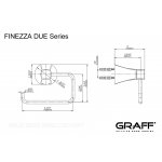 Graff Finezza Due Uchwyt na papier toaletowy ścienny Chrom E-9606