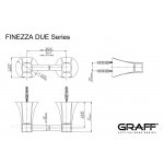 Graff Finezza Due Wieszak na ręcznik ścienny 464 mm Chrom E-9607