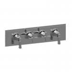 Graff Finezza Uno Bateria prysznicowa termostatyczna 4-uchwytowa podtynkowa - element zewnętrzny Chrom E-8079H-2L2C-T