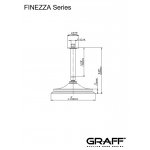Graff Finezza Uno Deszczownica na ramieniu sufitowym Ø 228 mm Chrom E-8379
